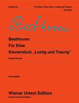 Fur Elise and Klavierstuck Lustig und Traurig piano sheet music cover